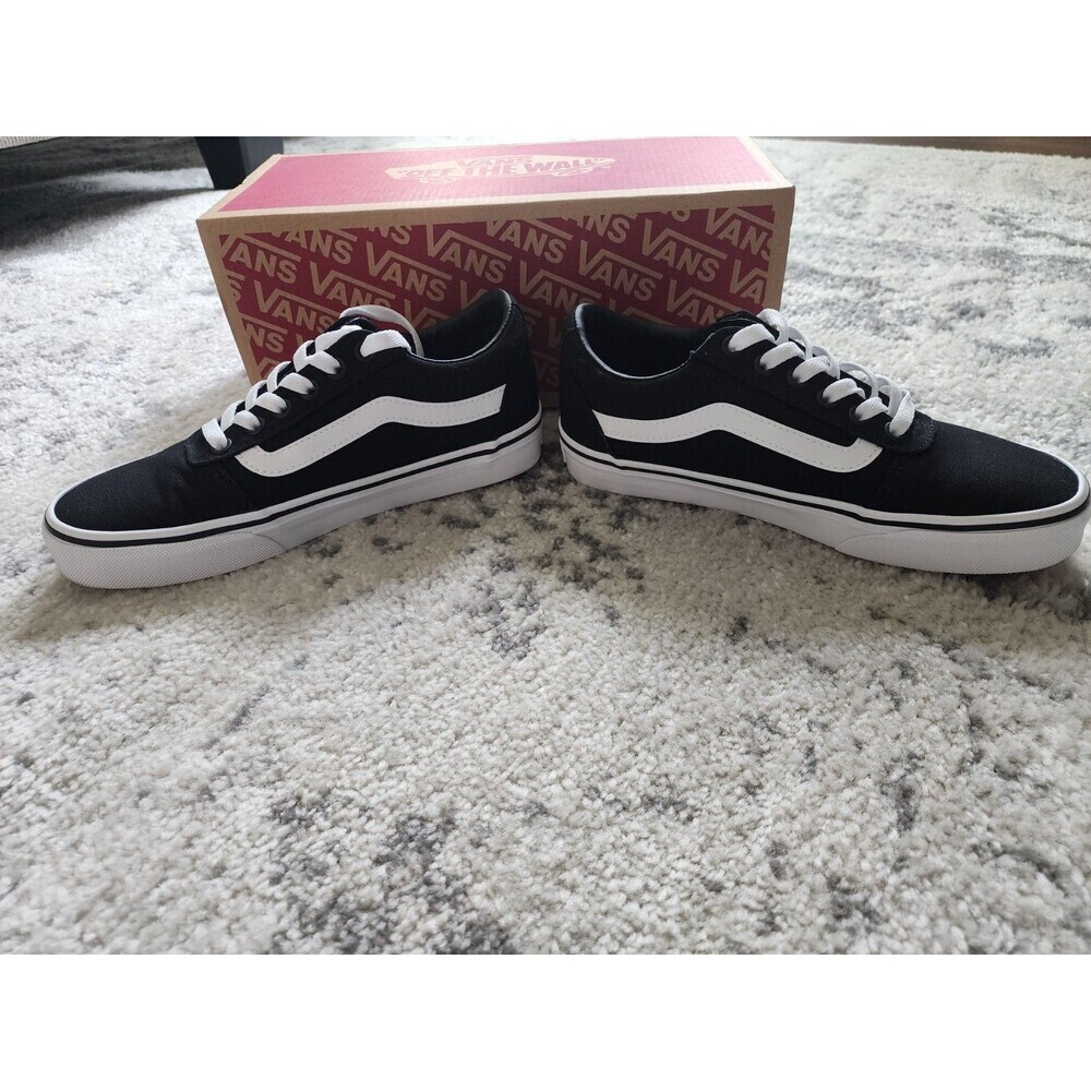 Vans Ward Canvas Black White Women's Size 6 Shoes Classic Sneakers VN0A3IUN187 - Picture 3 of 9